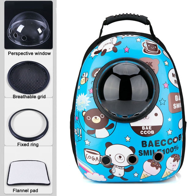 Pet Capsule Backpack - Travel Carrier For Small Pet